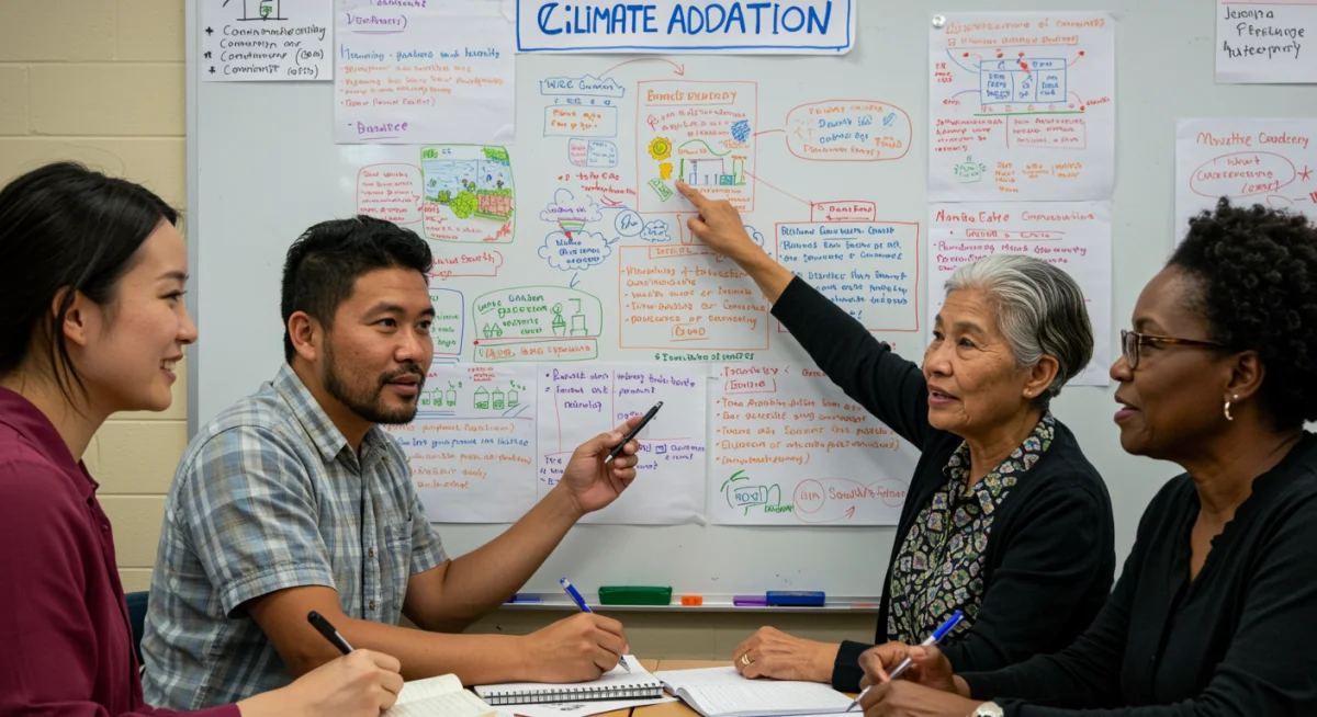 Community workshop on climate adaptation strategies and funding